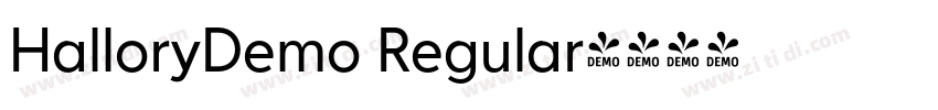 HalloryDemo Regular字体转换